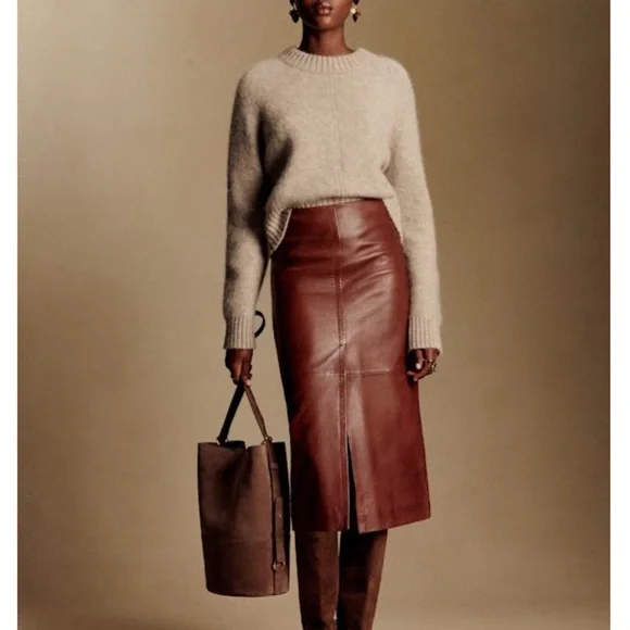 SEZANE Neutral Soft Cream Beige Alpaca Wool Sweater Pullover Sama Jumper - Picture 3 of 10